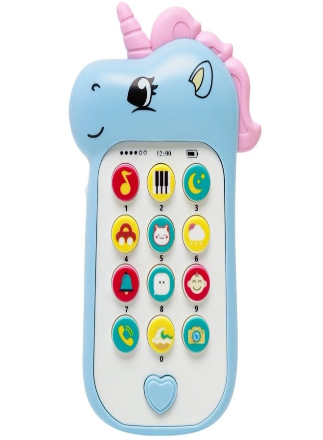 بلس بوينت لعبة هاتف يونيكورن للأطفال من بلس بوينت، مزودة بإضاءة وموسيقى، لعبة هاتف محمول تعليمية للأطفال الرضع والصغار، تتيح إجراء المكالمات والدردشة، لعبة ممتعة للعب الأدوار للأطفال من عمر سنة إلى ثلاث سنوات. - Image 1